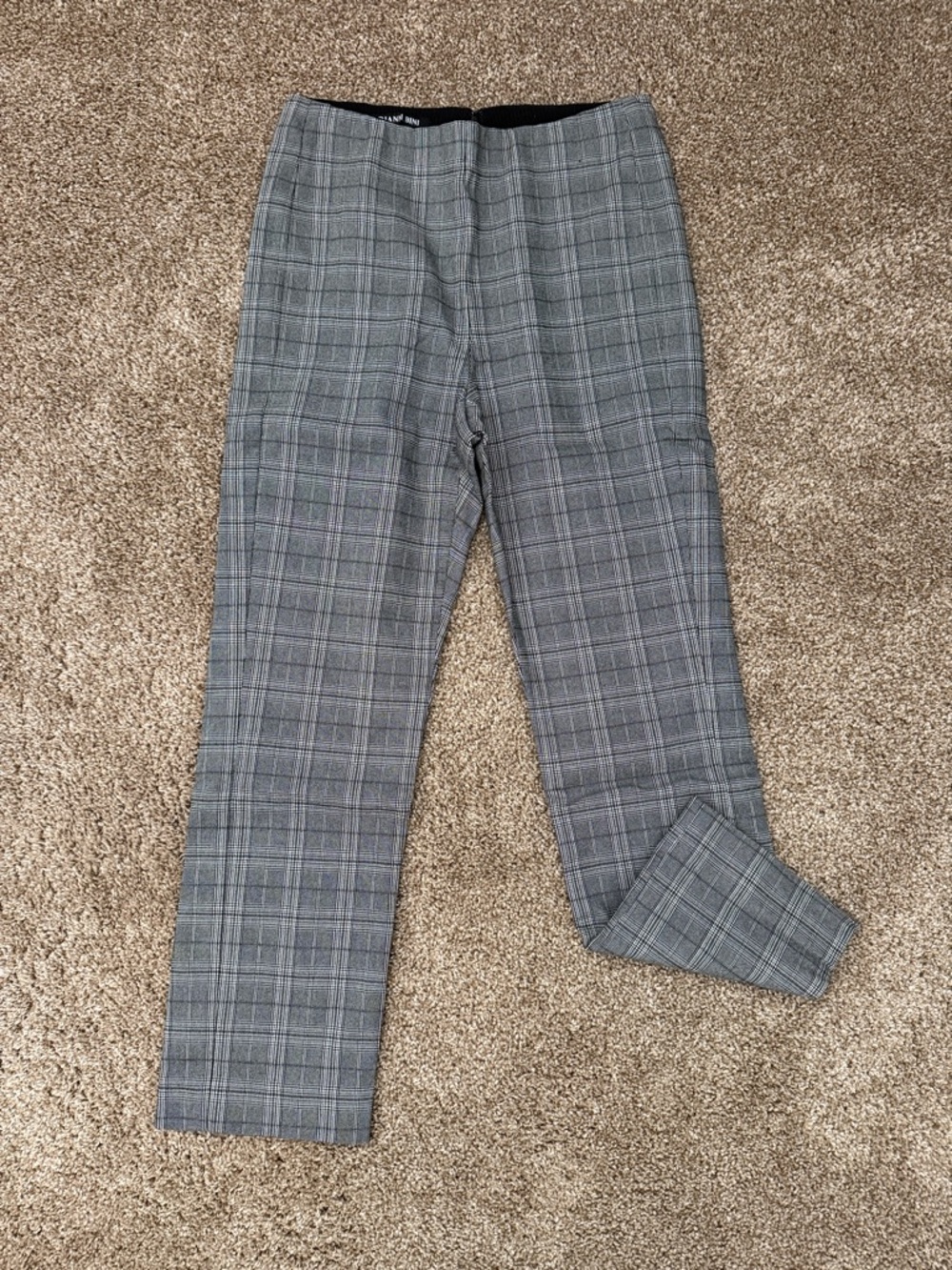 Gianni Bini Gray Plaid Ankle Pants